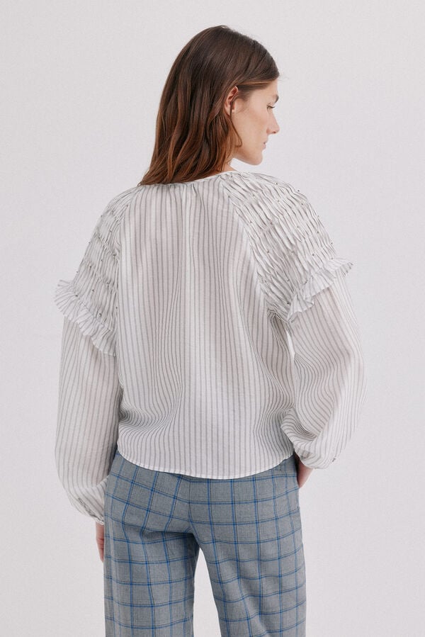 Hoss Intropia Cedra. Blusa de rayas Azul