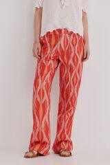 Hoss Intropia Perla. Pantal&oacute;n flu&iacute;do estampado Multicolor