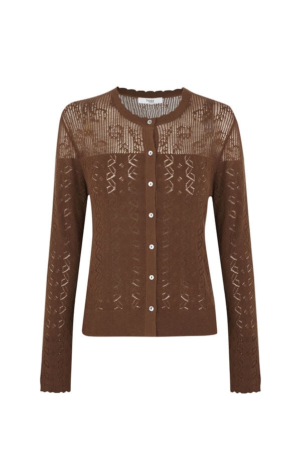 Hoss Intropia Isadora. Chaqueta calada Marron