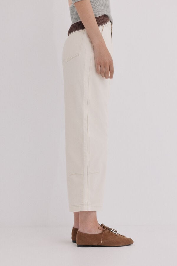 Hoss Intropia Betty. Denim balloon Marfil