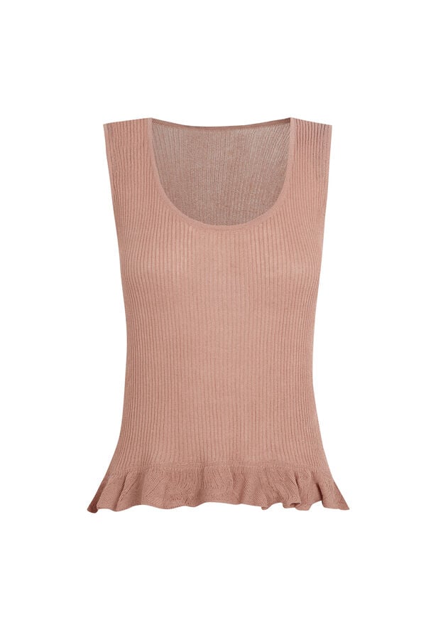 Hoss Intropia Ivetta. Top con volante Rosa
