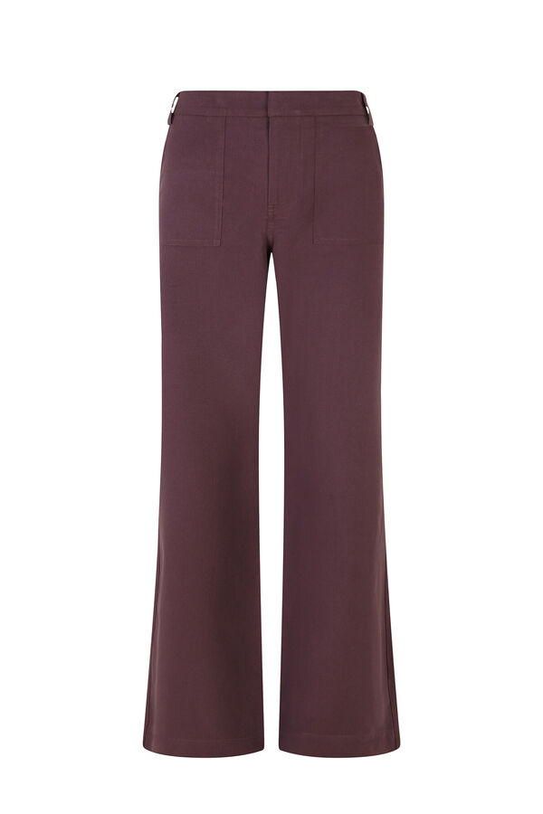 Hoss Intropia Palmira. Pantal&oacute;n corte recto Morado