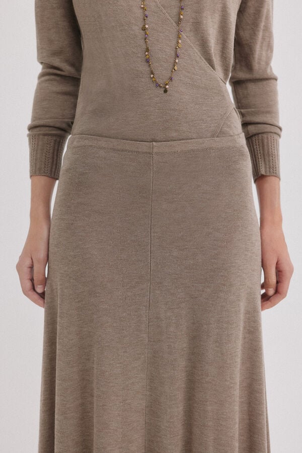 Hoss Intropia Rianna. Falda punto Beige