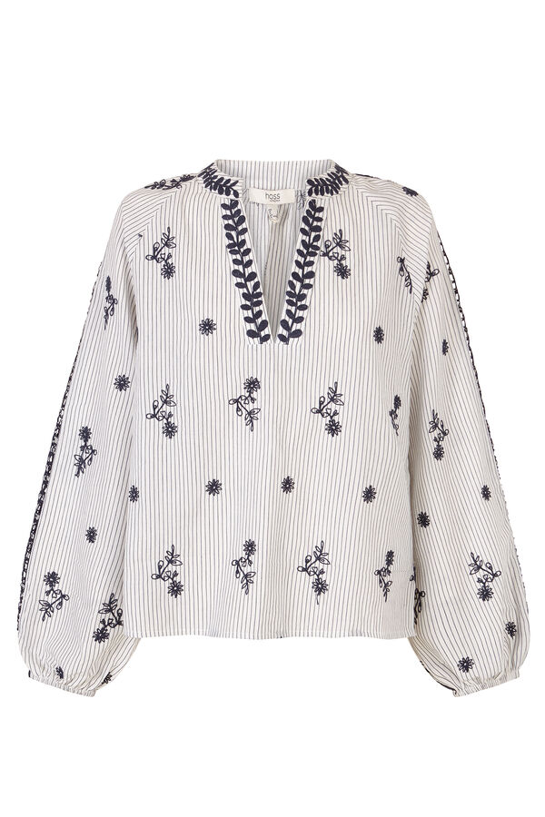 Hoss Intropia Casey. Blusa &agrave;s riscas Azul