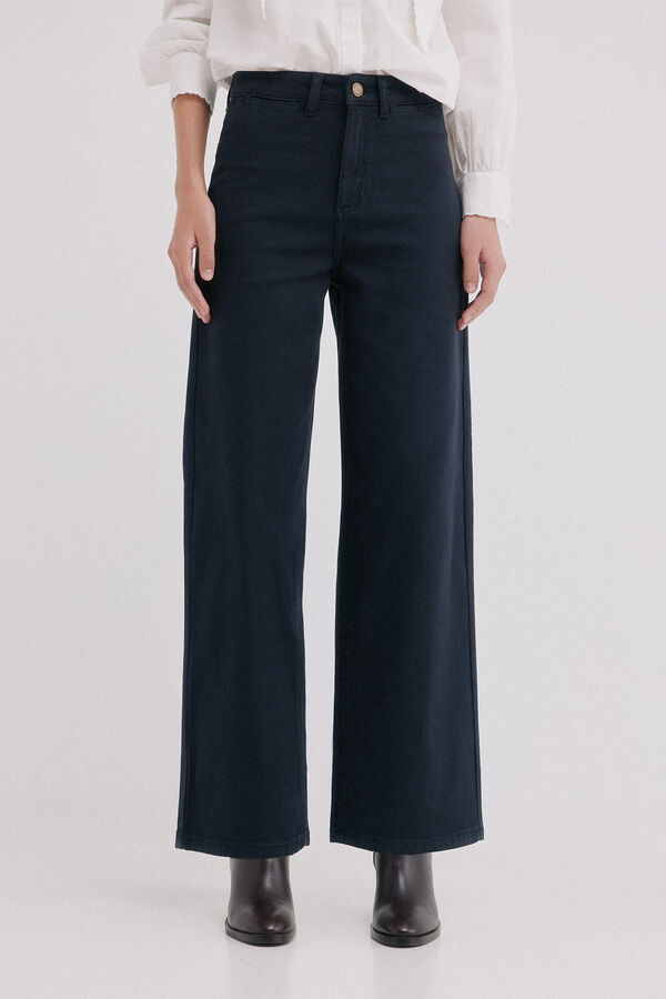 Hoss Intropia Piera. Pantal&oacute;n jacquard Gris
