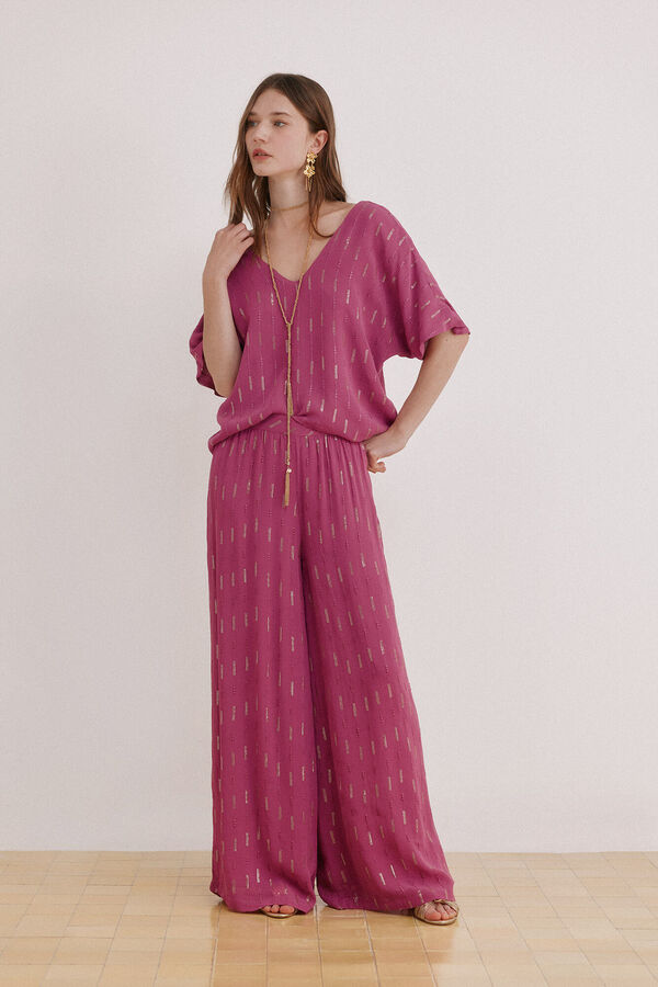 Hoss Intropia Gia. Top lentejuelas Morado