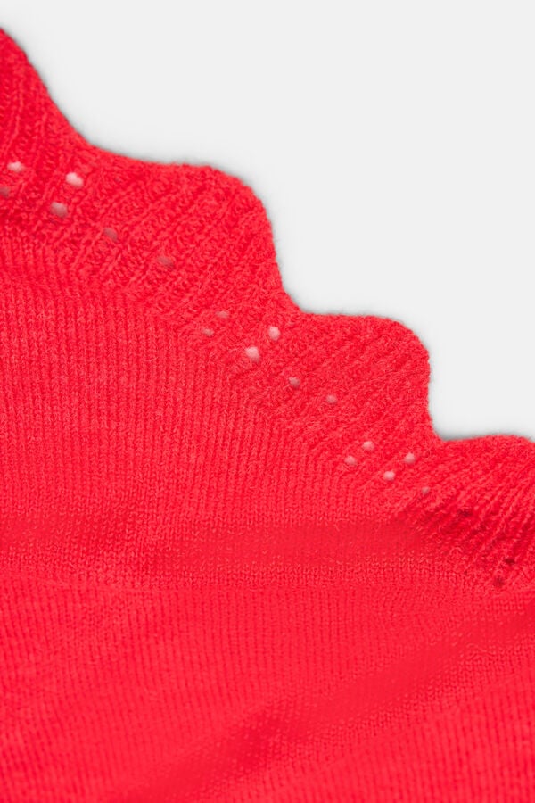 Hoss Intropia Lily. Chal de punto con ondas rojo