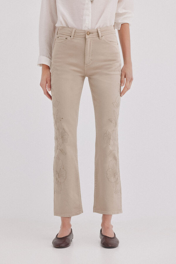 Hoss Intropia Betsy. Jeans bootcut Ecru