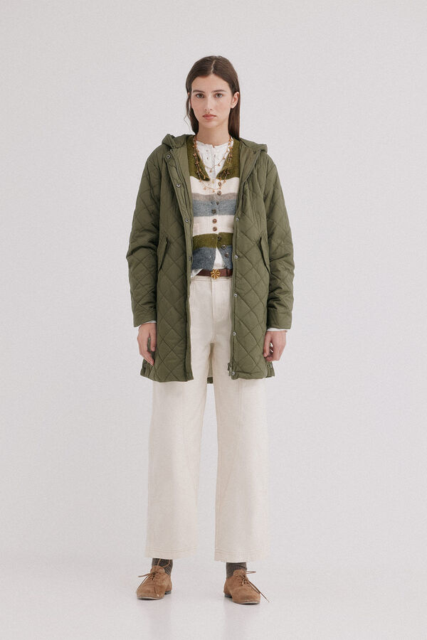 Hoss Intropia Daneris. Chaqueta midi Kaki