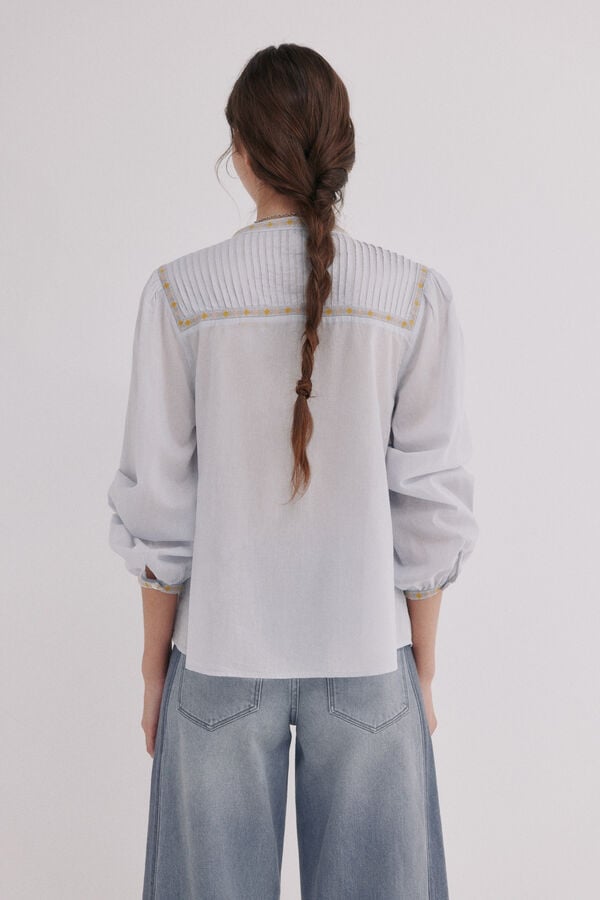 Hoss Intropia Catia. Blusa jaretas Azul