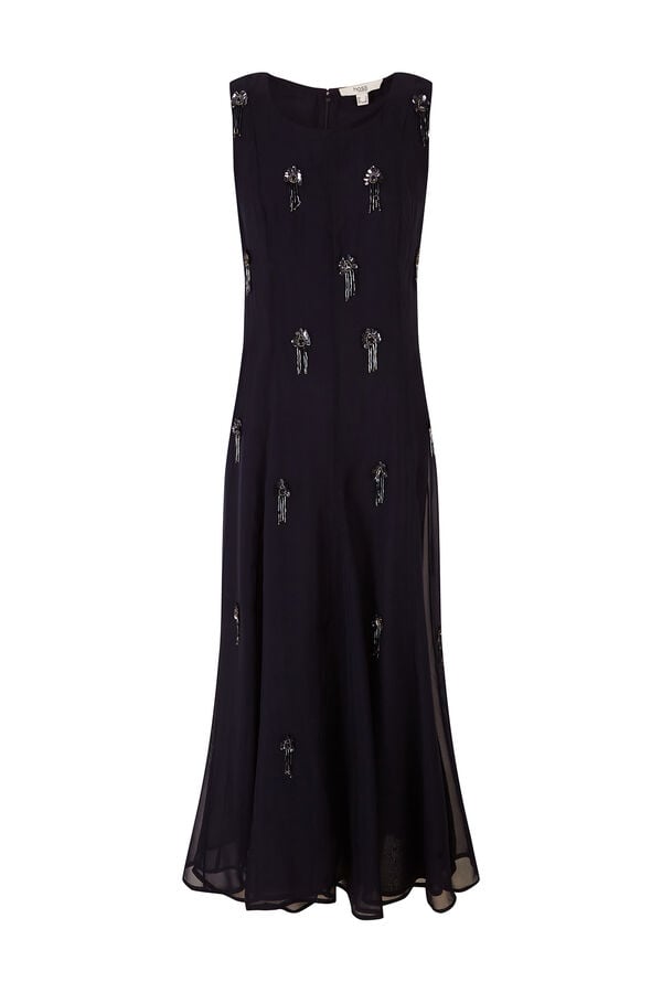 Hoss Intropia Althea. Vestido de missangas Azul