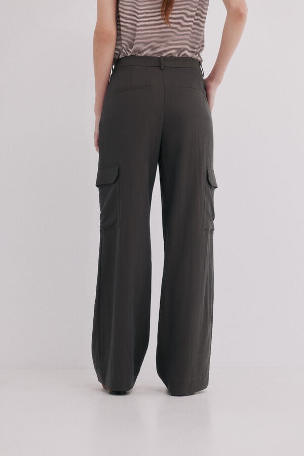 Hoss Intropia Patricia. Pantal&oacute;n fluido Gris