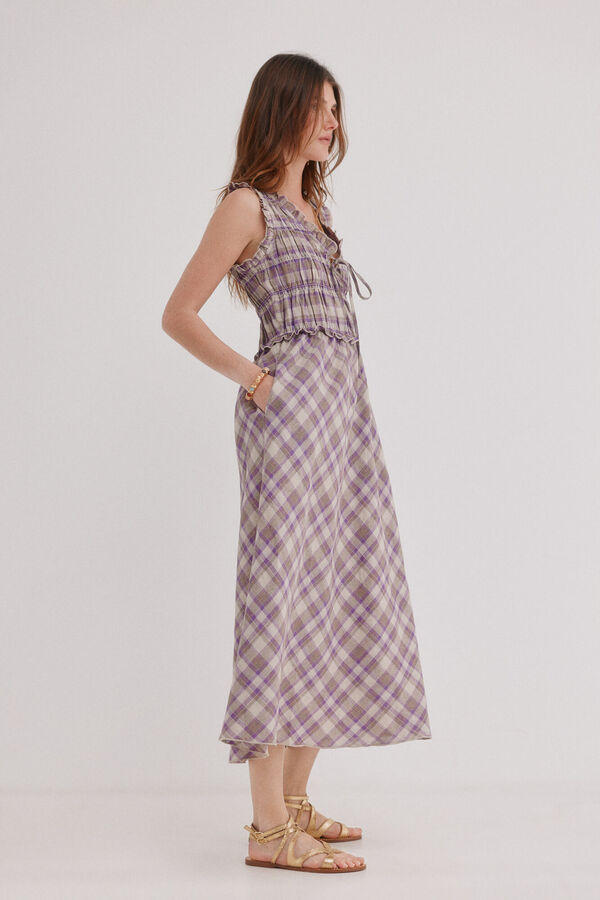 Hoss Intropia Ashley. Vestido cuadros Multicolor