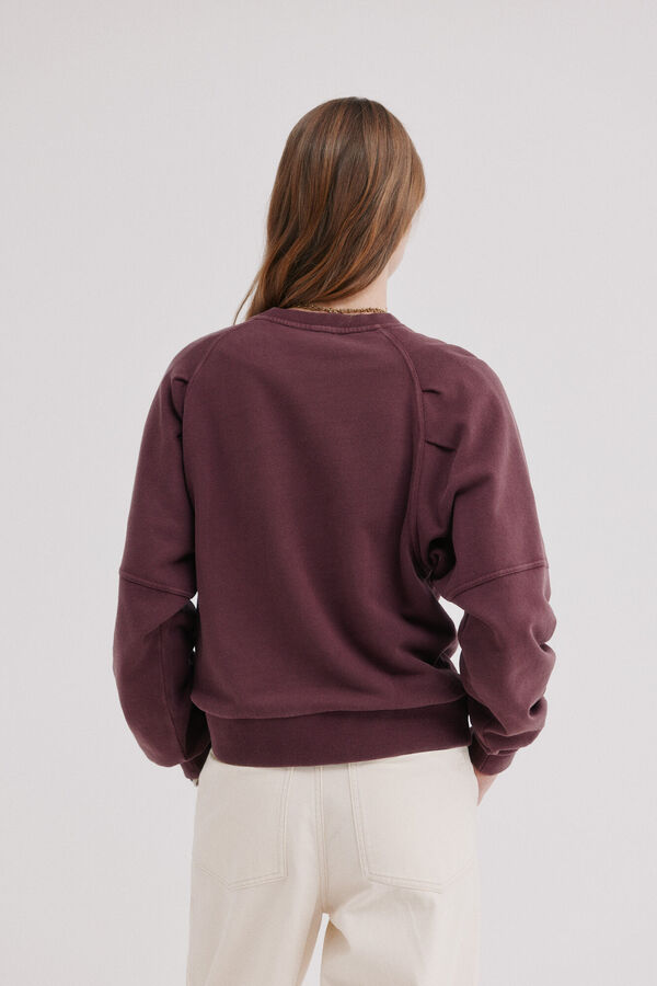 Hoss Intropia Maiara. Sudadera efecto lavado Vino