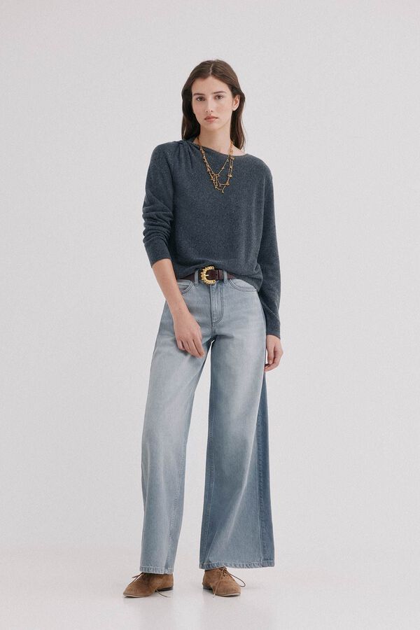 Hoss Intropia Idalia. Jersey drapeado Gris