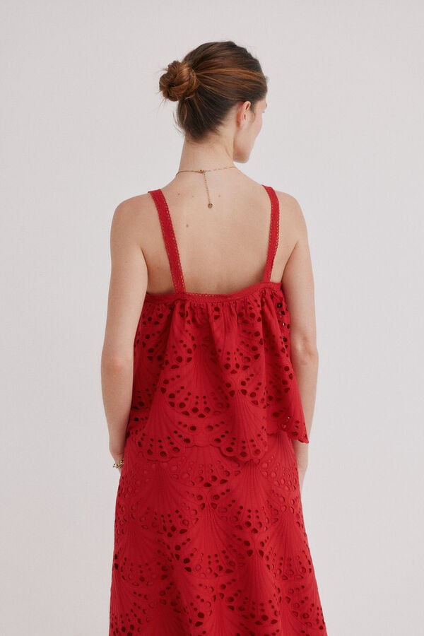 Hoss Intropia Cristina. Blusa calada rojo