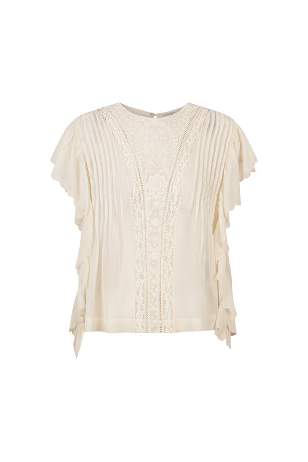 Hoss Intropia Cindy. Blusa rom&aacute;ntica Marfil