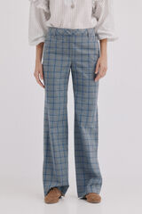 Hoss Intropia Paulina. Pantal&oacute;n cuadros Gris