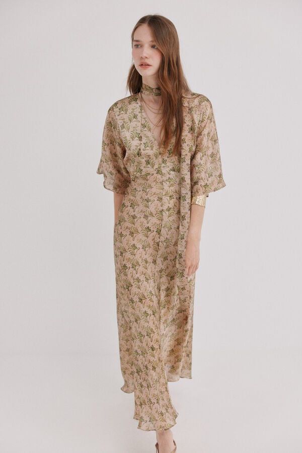 Hoss Intropia Astrid. Vestido satinado Multicolor