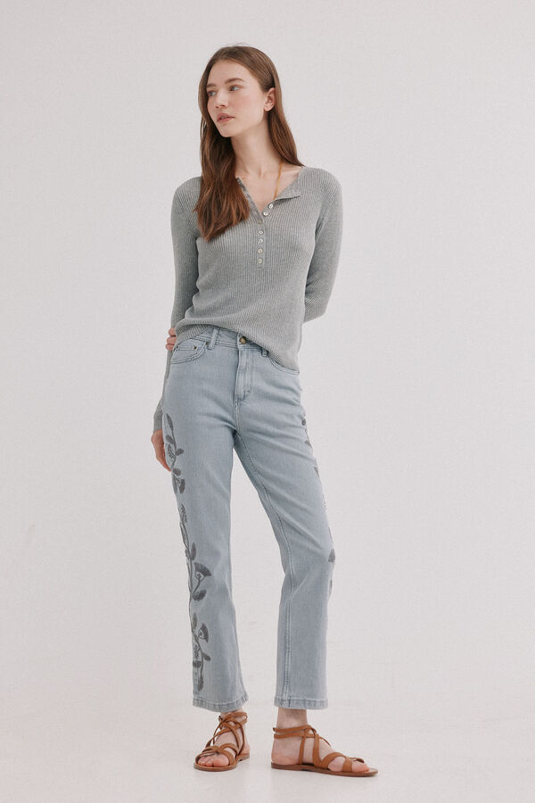 Hoss Intropia Bonnie. Vaqueros bootcut Gris