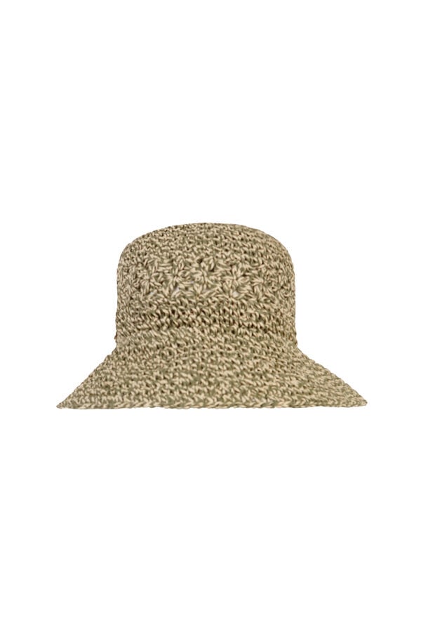Hoss Intropia Larisa. Sombrero bucket rafia Kaki