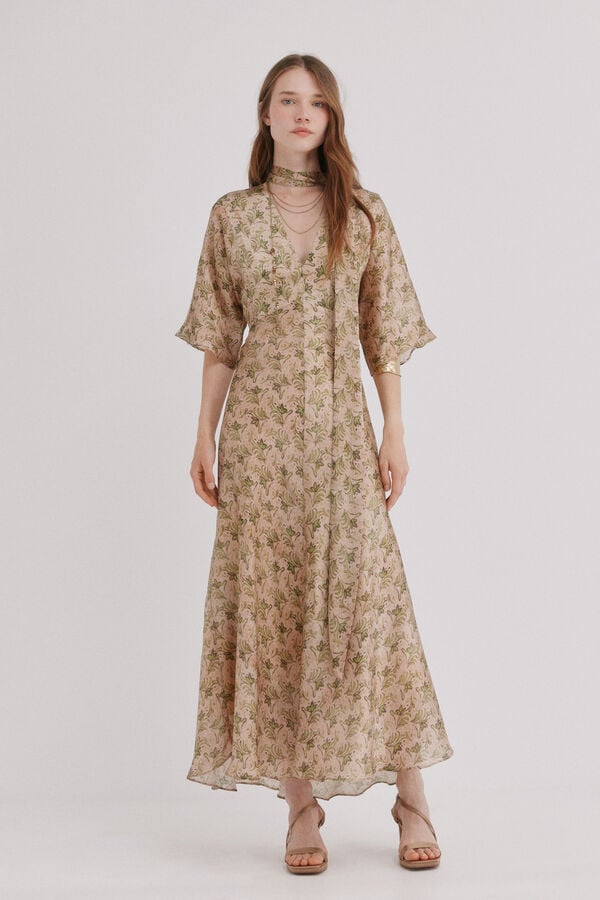 Hoss Intropia Astrid. Vestido satinado Multicolor