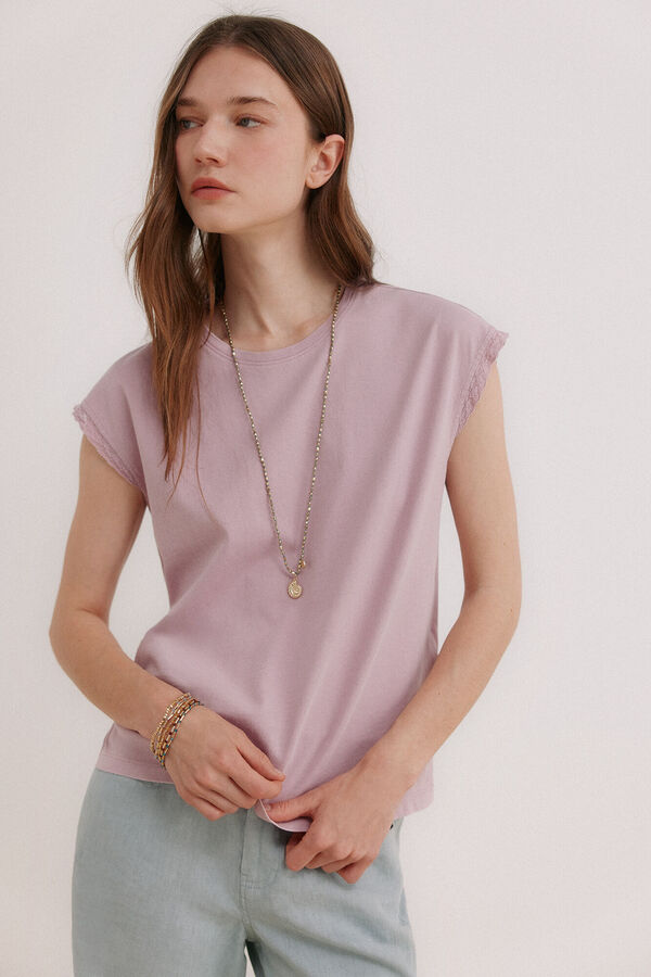 Hoss Intropia Momo. T-shirt lavada Roxo