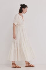 Hoss Intropia Alana. Vestido midi Blanco