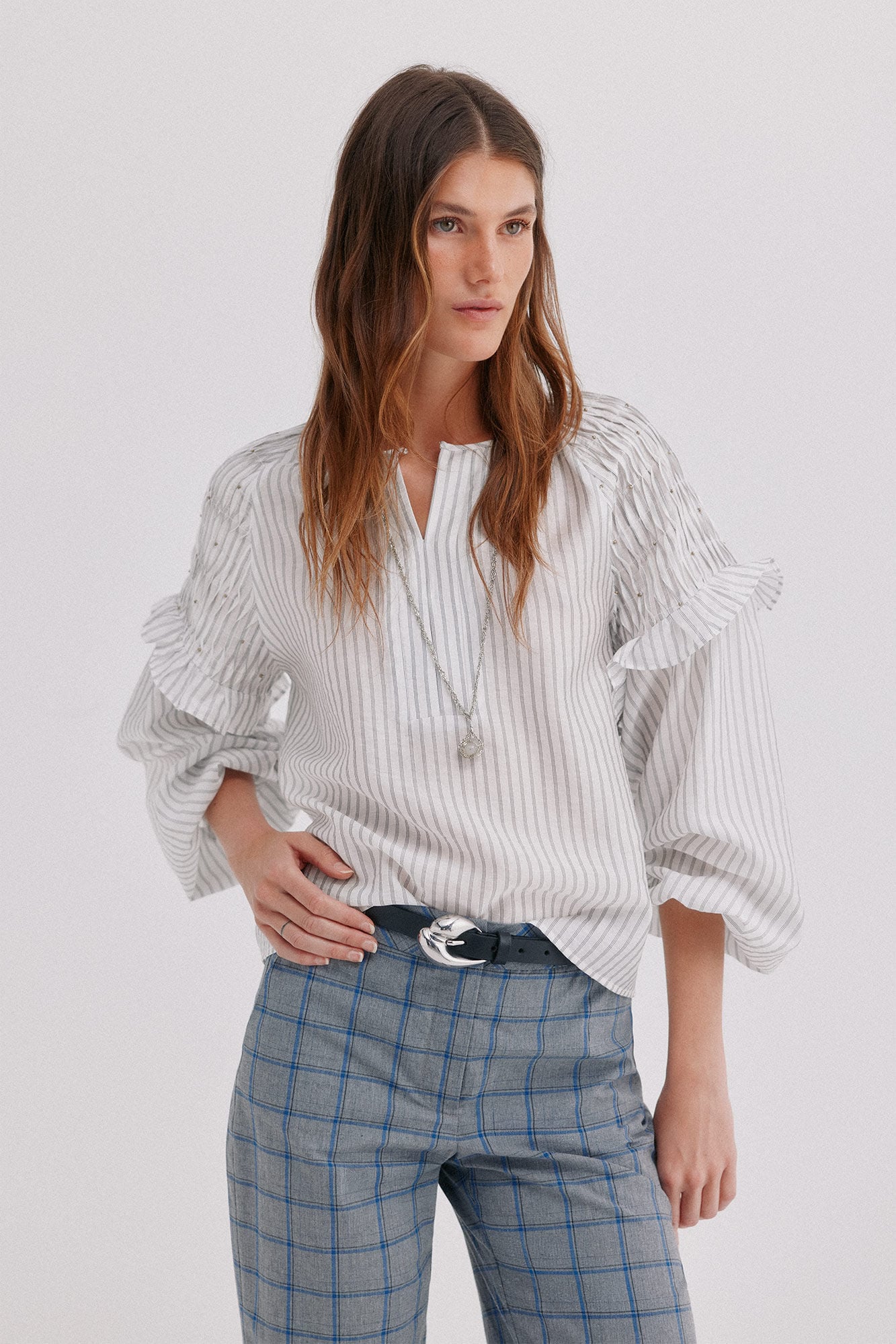 Hoss Intropia Cedra. Blusa de riscas