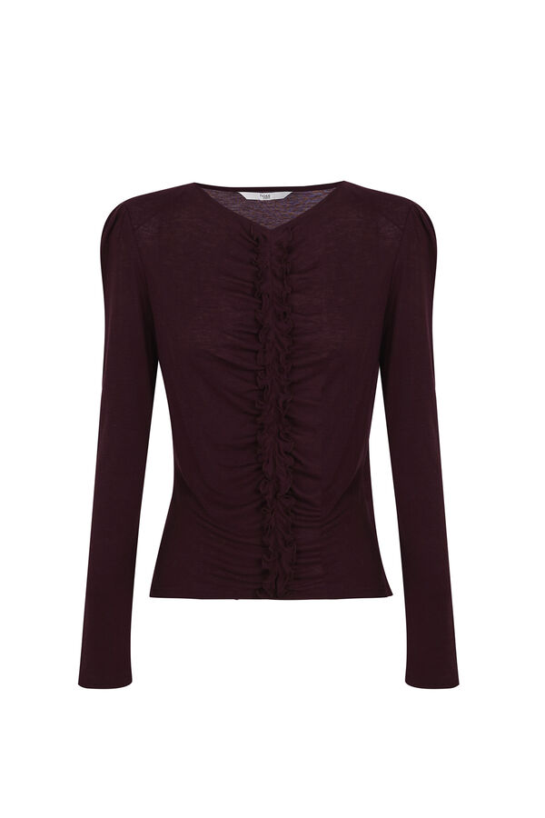 Hoss Intropia Marise. Camiseta entallada Vino