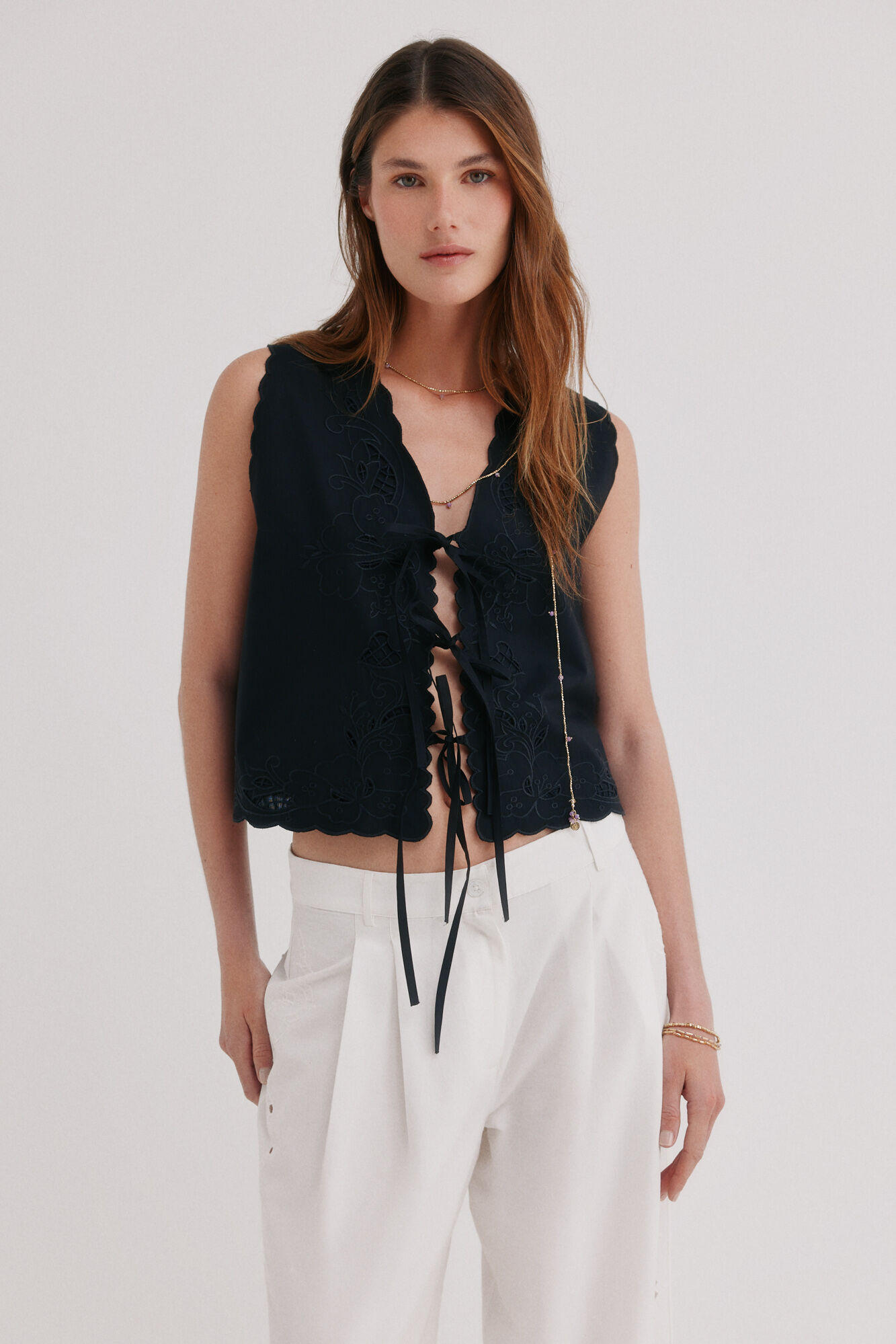 Hoss Intropia Cecilia. Blusa com la&ccedil;ada