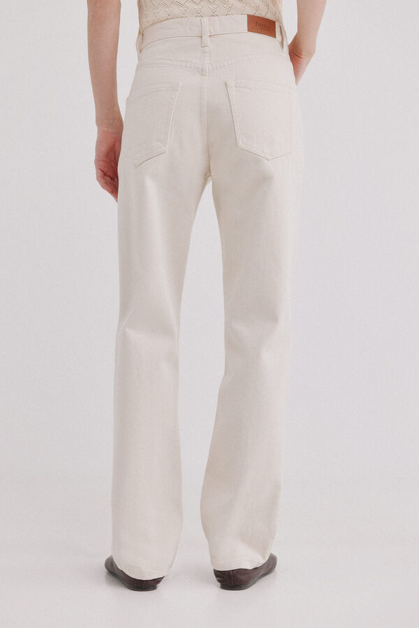 Hoss Intropia Brunella. Jeans cintura alta Ecru