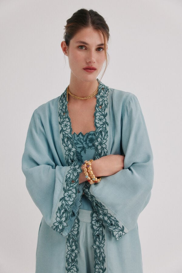 Hoss Intropia Katrina. Kimono largo Turquesa