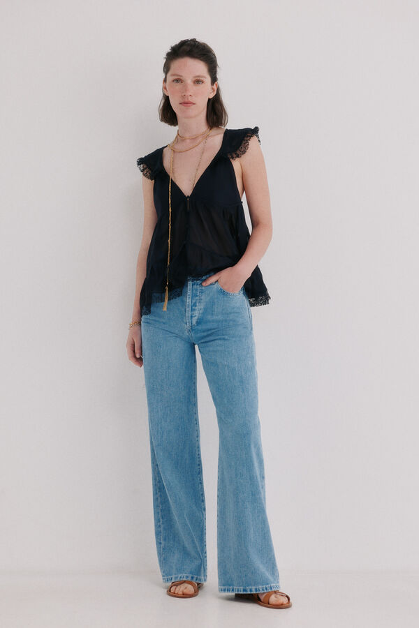 Hoss Intropia Bahiana. Jeans wideleg  Azul