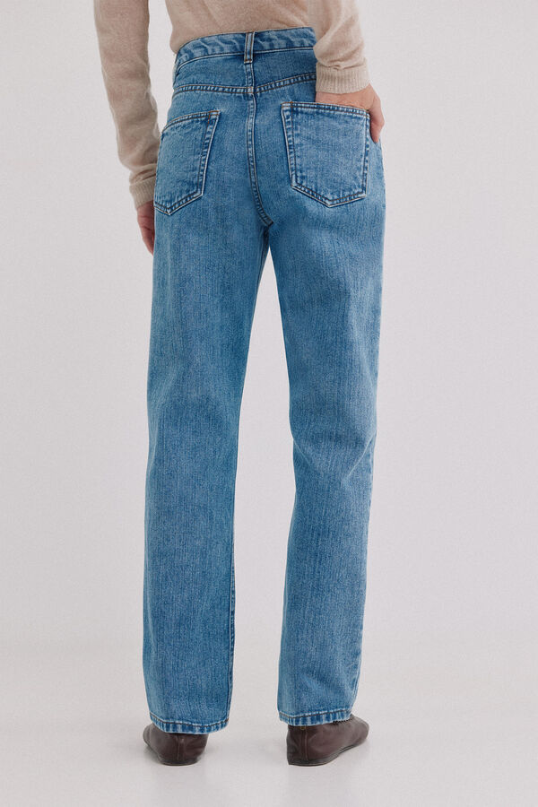 Hoss Intropia Brunella. Jeans tiro alto Azul marino