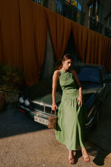 Hoss Intropia Adara. Vestido flu&iacute;do Verde