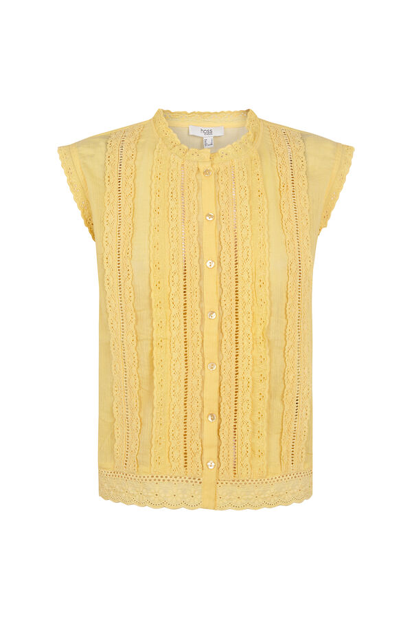 Hoss Intropia Cora. Blusa encajes Amarillo