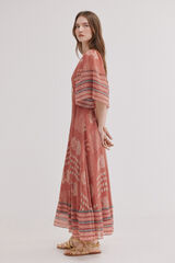 Hoss Intropia Ana. Vestido midi flu&iacute;do Multicolor