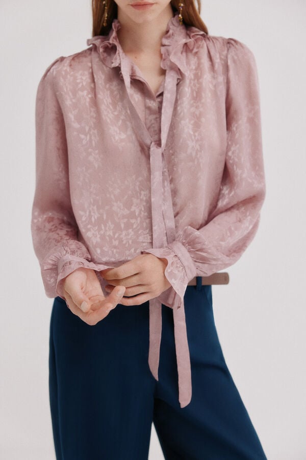 Hoss Intropia Circe. Blusa volante Marfil