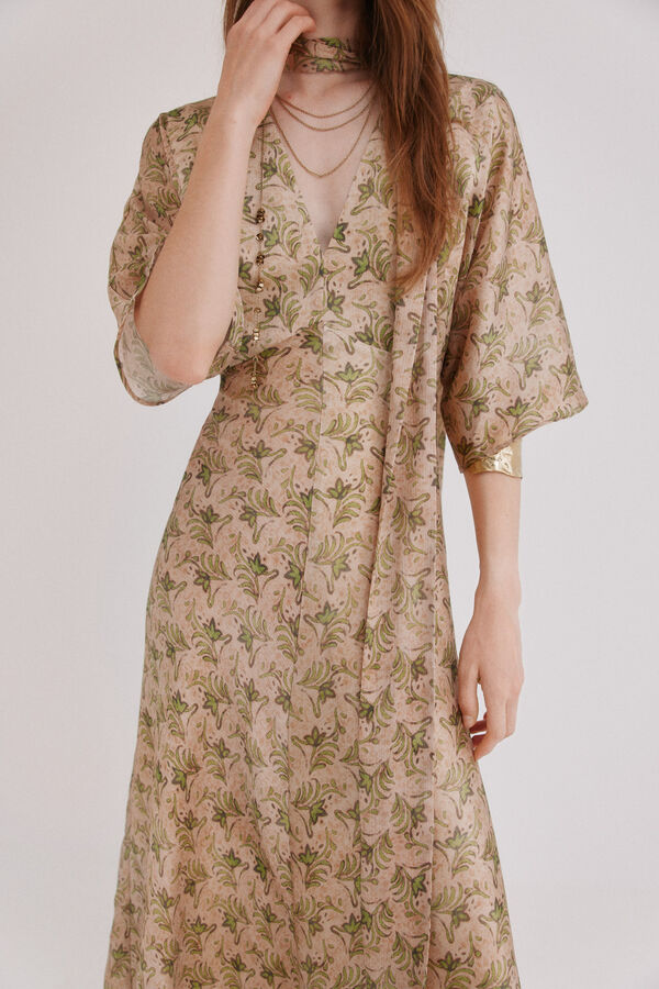 Hoss Intropia Astrid. Vestido satinado Multicolor