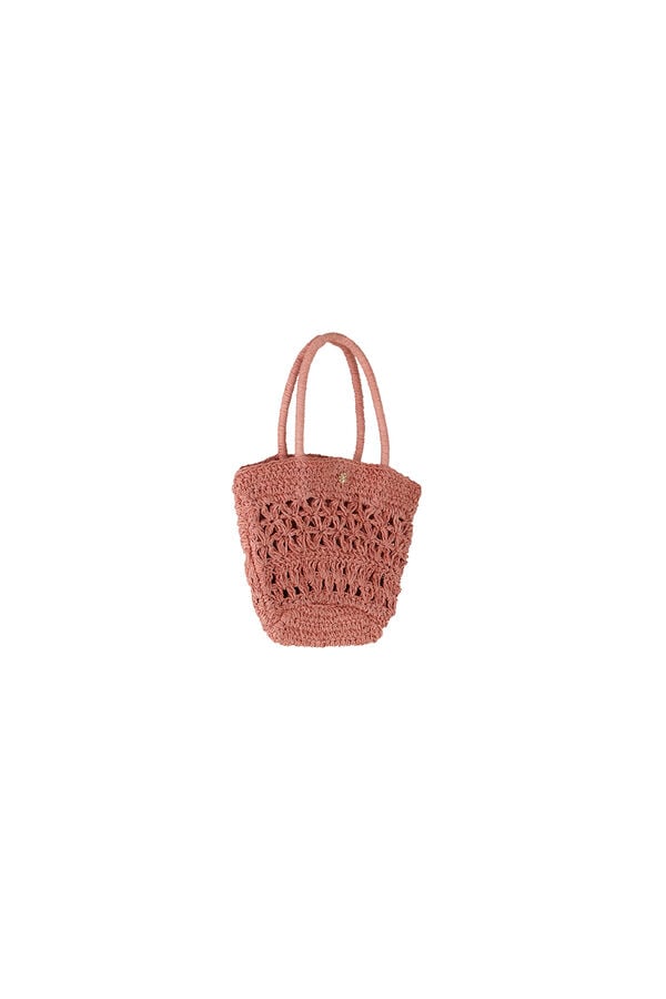 Hoss Intropia Nunile. Mini bolso fibras naturales Rosa