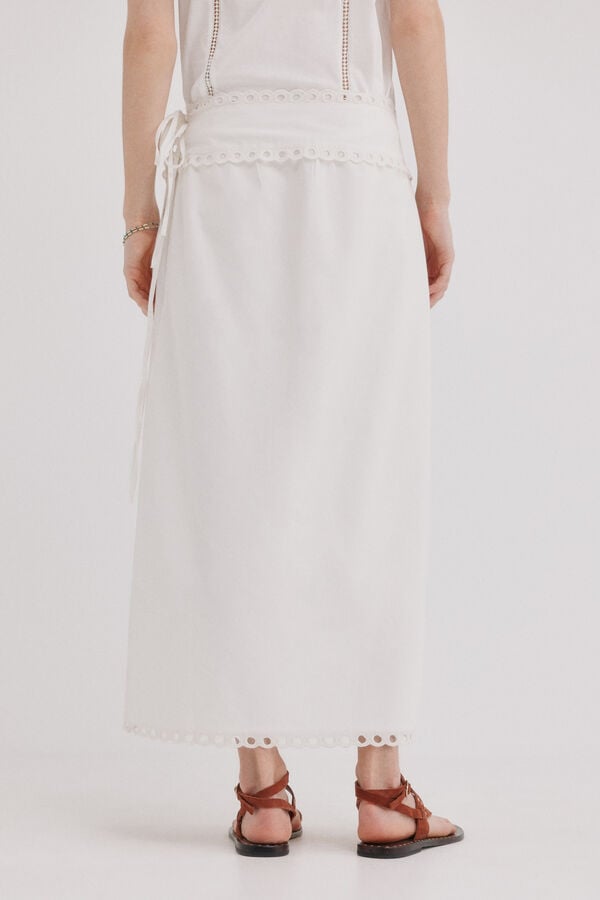 Hoss Intropia Roxane. Falda pareo Blanco