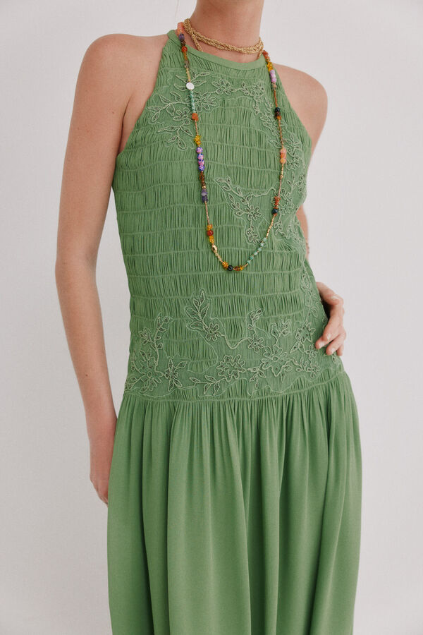 Hoss Intropia Adara. Vestido flu&iacute;do Verde
