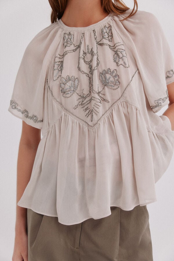 Hoss Intropia Carol. Blusa flu&iacute;da Gris