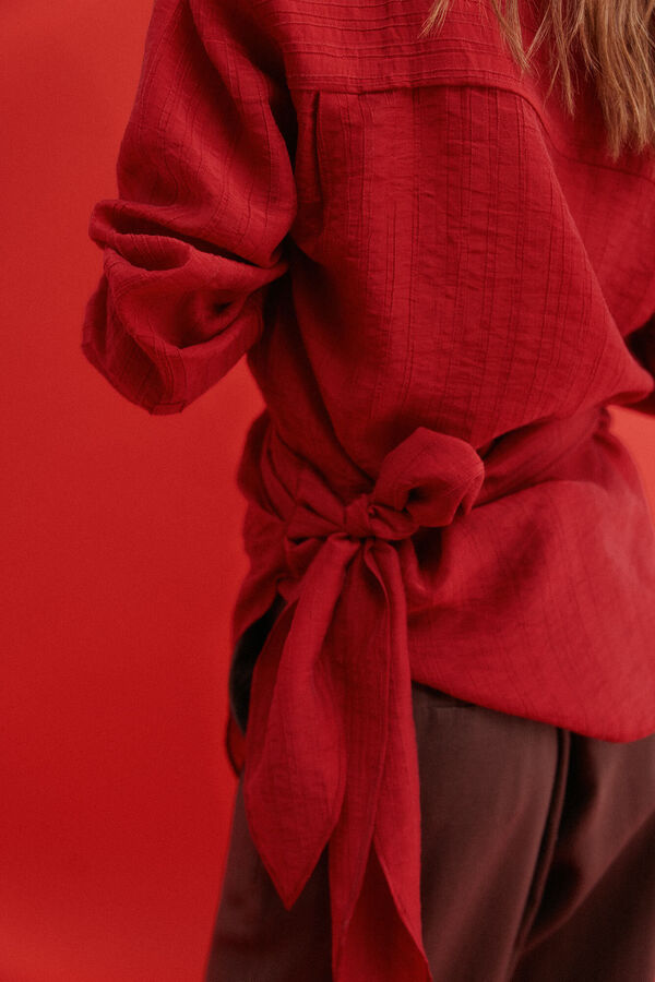 Hoss Intropia Cosette. blusa &agrave;s riscas Vermelho