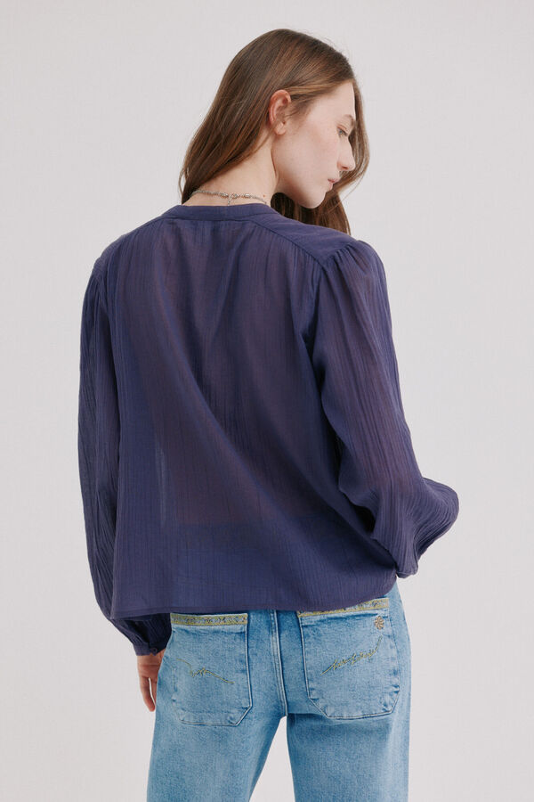 Hoss Intropia Cassie. Blusa bordada Roxo