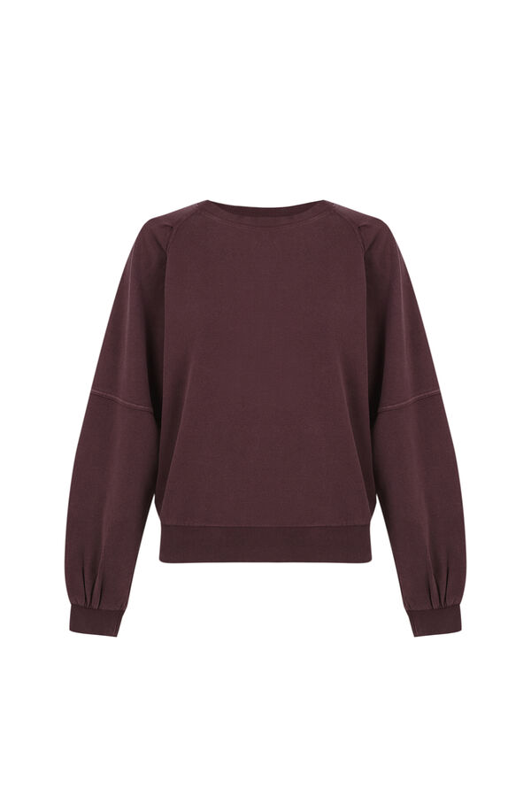 Hoss Intropia Maiara. Sudadera efecto lavado Vino
