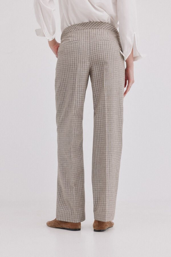 Hoss Intropia Presley. Pantal&oacute;n rayas Marfil