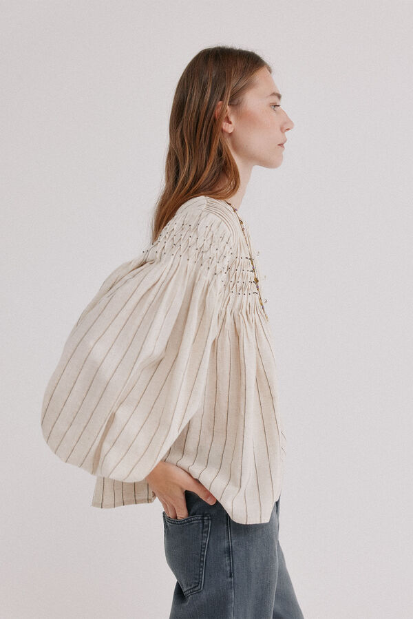 Hoss Intropia Cayetana. Blusa fluida Ecru