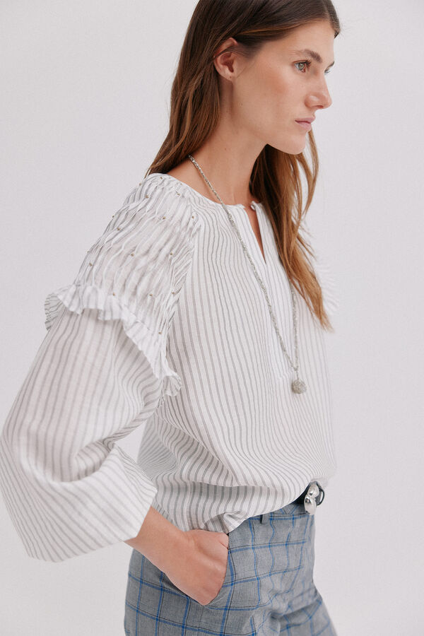 Hoss Intropia Cedra. Blusa de rayas Azul
